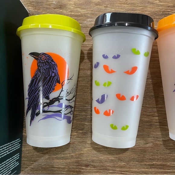 New Starbucks Glow in the Dark Halloween Hot Cups (6-Pack) 16oz each - Picture 6 of 7